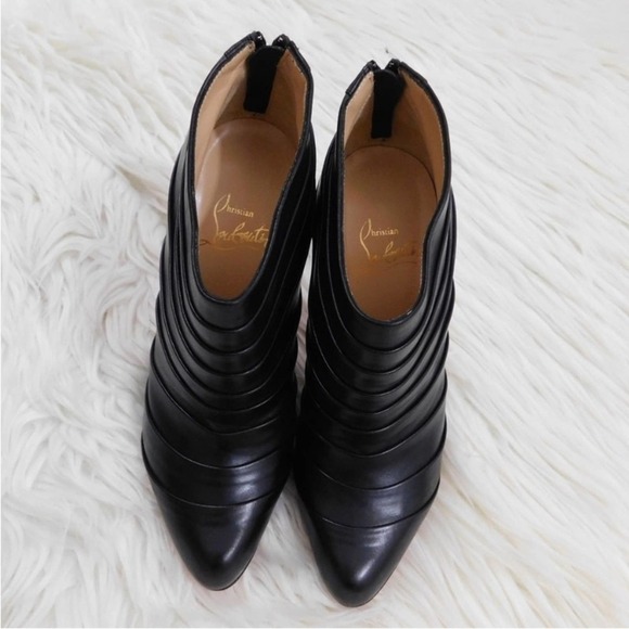 Christian Louboutin Orniron 100 Seta Calfskin Ankle Booties - Picture 8 of 11